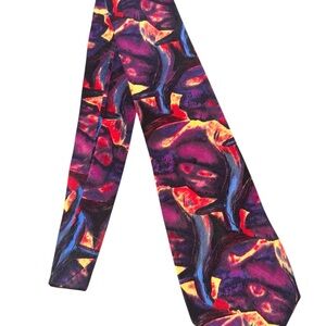 J. Garcia Multicolor Abstract Tie